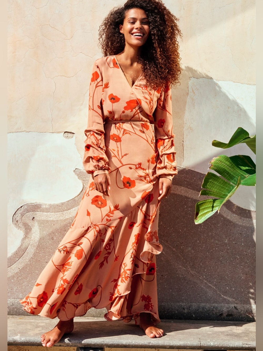 Johanna Ortiz x H&M Floral Wrap Maxi, Small